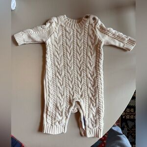 GAP Cream Cable Knit Kids One Piece